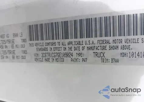 2016 Ram Promaster 2500 High Roof from USA, damaged, VIN 3C6TRVCG7GE109024
